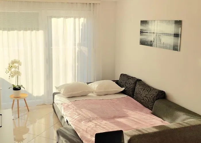 Split Terrace & Free Parking Studio Apartmán